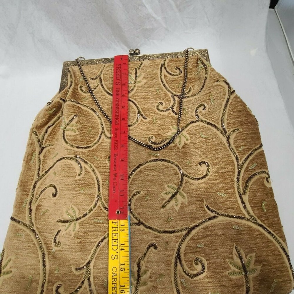 Christiana Beaded Purse Handbag Satchel Large VTG - Picture 12 of 12